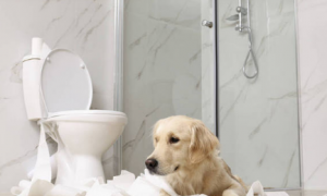 狗狗为什么守在浴室门口不动