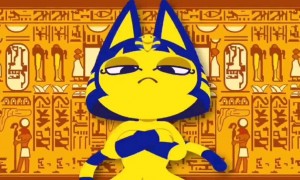 埃及猫和一个男孩的动画片