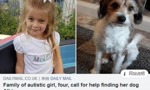 为寻丢失爱犬，4岁自闭症女孩开口，它什么时候回家？