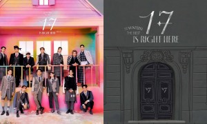 SEVENTEEN新专辑《17 IS RIGHT HERE》发行首日就售出226万张，刷新精选专辑新纪录